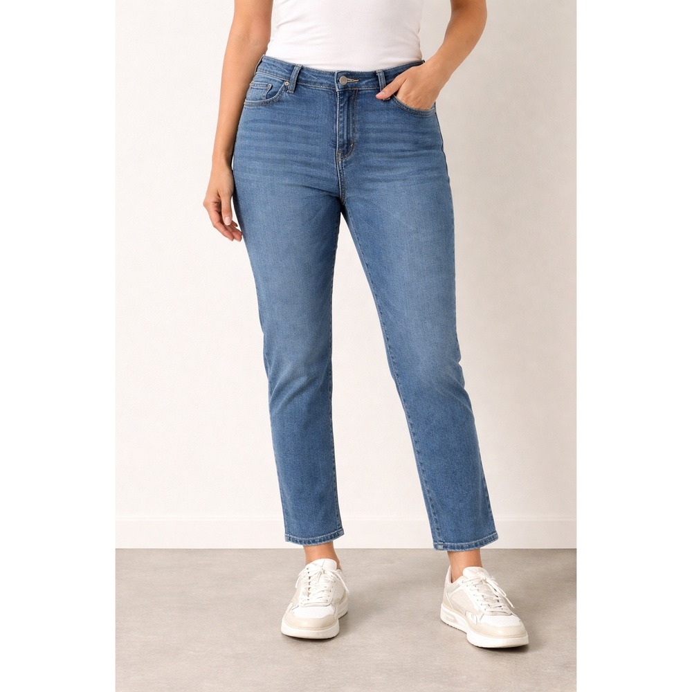 Gloria‎ Vanderbilt Amanda High Rise Tapered Jeans Blue Medium Wash Womens 18WS